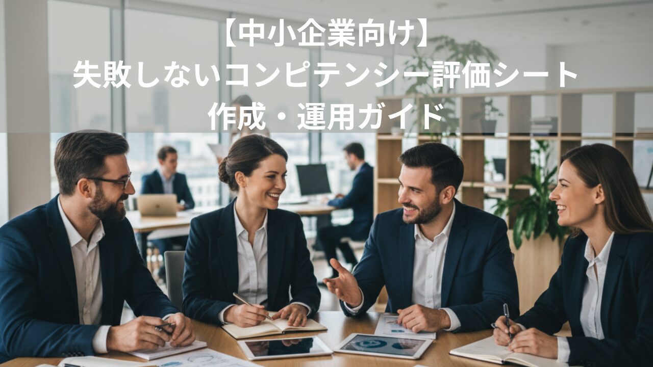 【中小企業向け】失敗しないコンピテンシー評価シート作成・運用ガイド