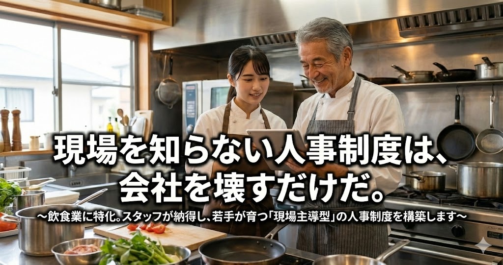 飲食店向け人事制度設計・運用サポート紹介画像